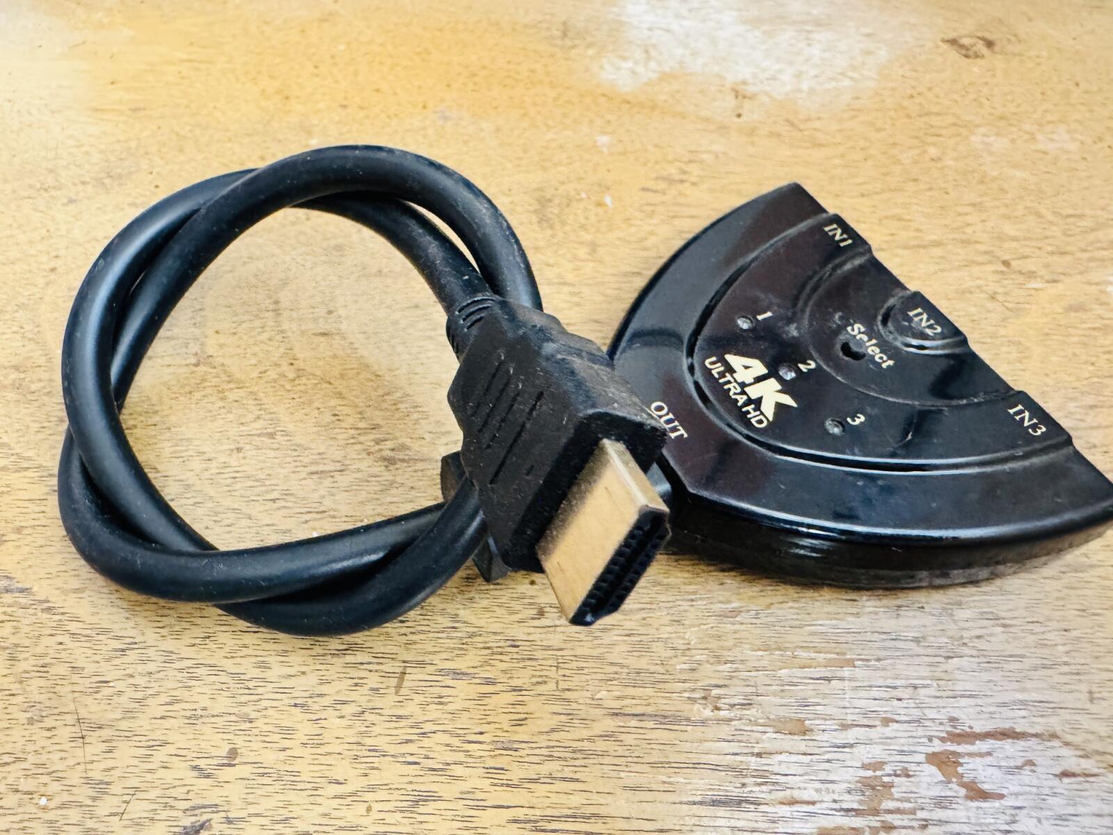 Switch HDMI 3 en 1 con Selector 🎮📺 | 4K Ultra HD | Conecta Múltiples Dispositivos