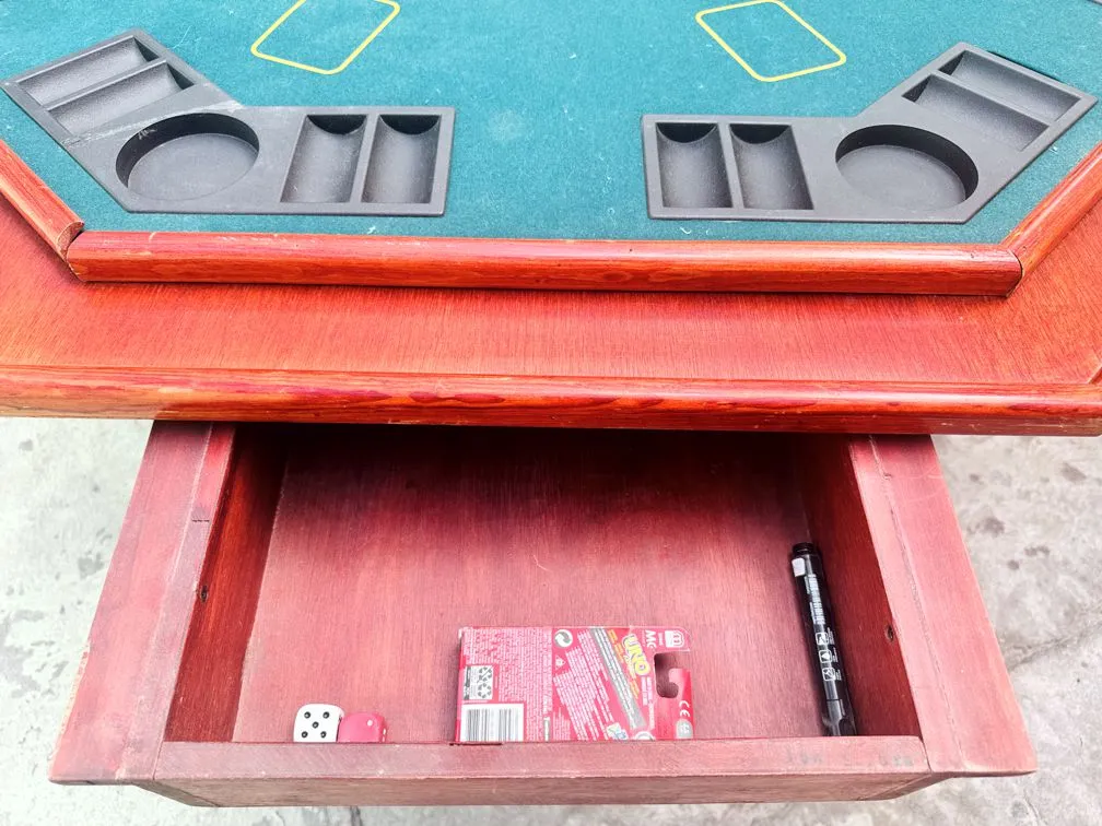 🃏 Mesa de Poker Octagonal de Madera Maciza - ¡Estilo Casino en Casa! ♠️